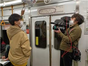 地下鉄車内の様子