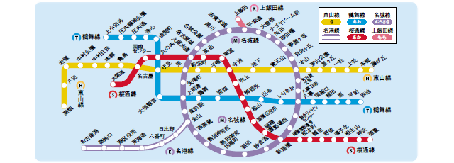 地下鉄路線図のイメージ